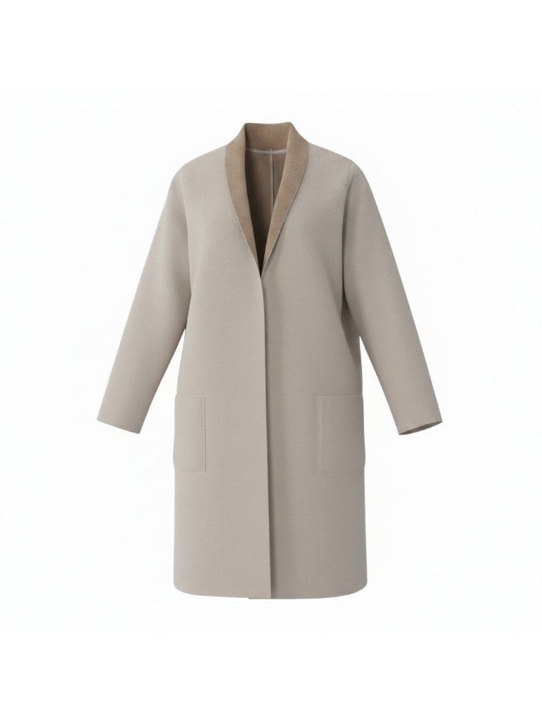Max Mara Maxmara Wool Coat S Beige